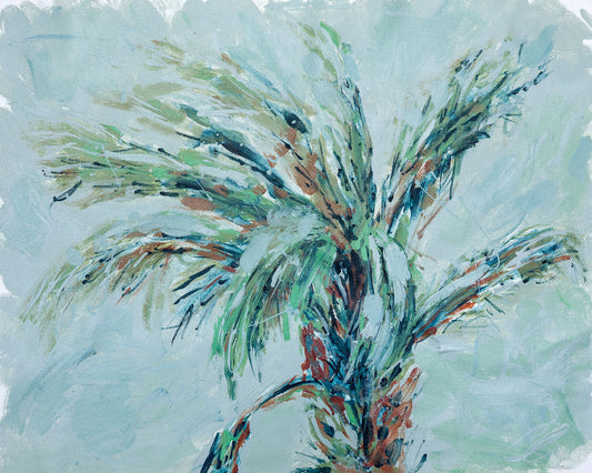 Palm Tree in a Storm