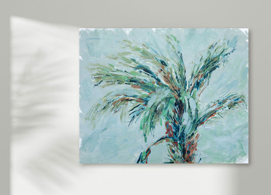 Palm Tree in a Storm